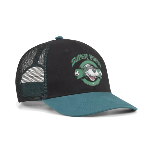 PUMA SUPER PUMA Trucker Cap Jr PUMA Black Siyah Unisex Çocuk Şapka