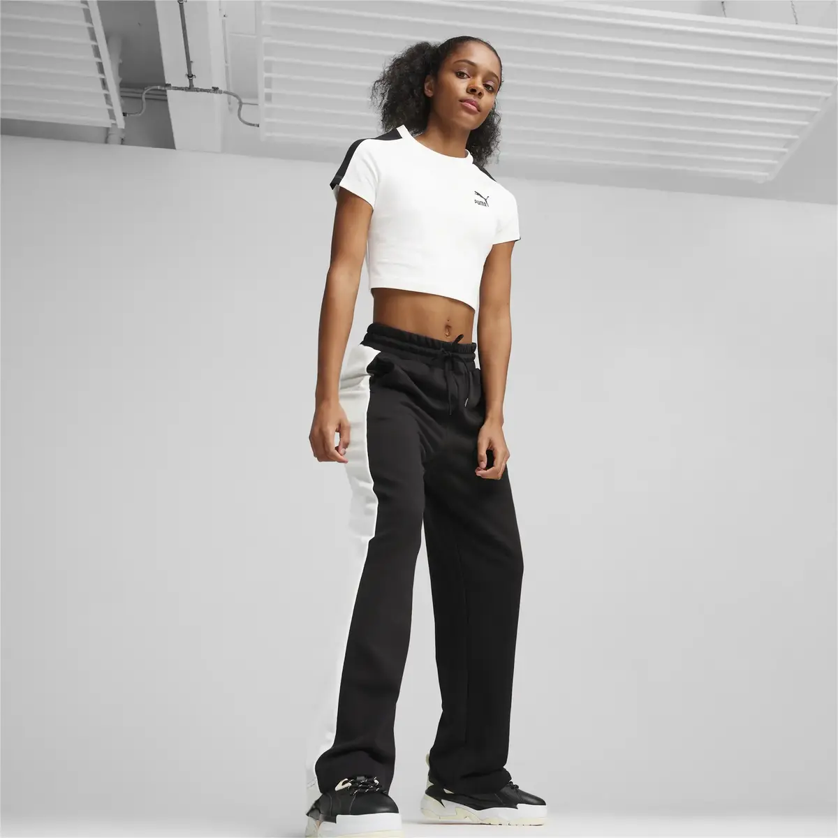 Puma ICONIC T7 Straight leg Track Pants TR Siyah Kadın Eşofman Altı