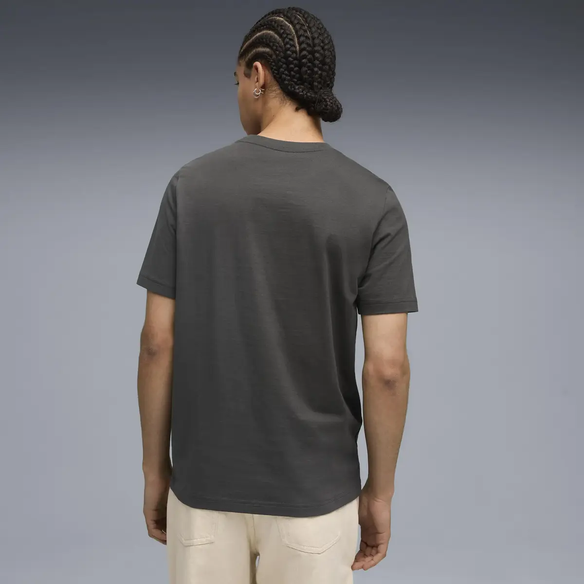 Puma ESS ELEVATED Tee Gri Erkek T-Shirt