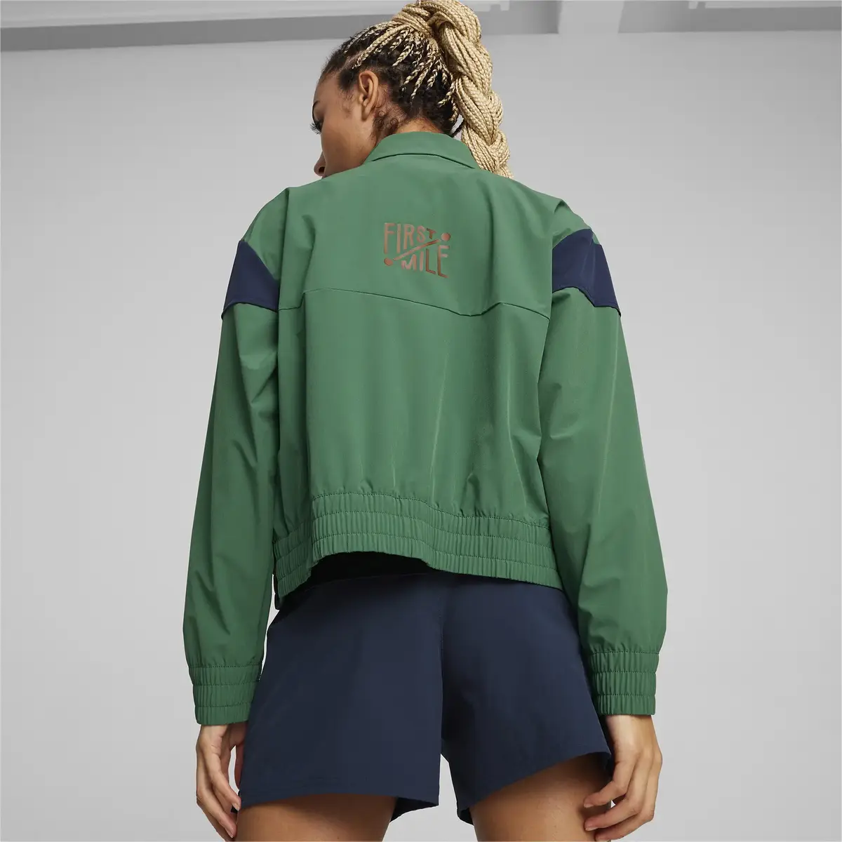Puma W First Mile Woven Jacket Yeşil Kadın Sweatshirt
