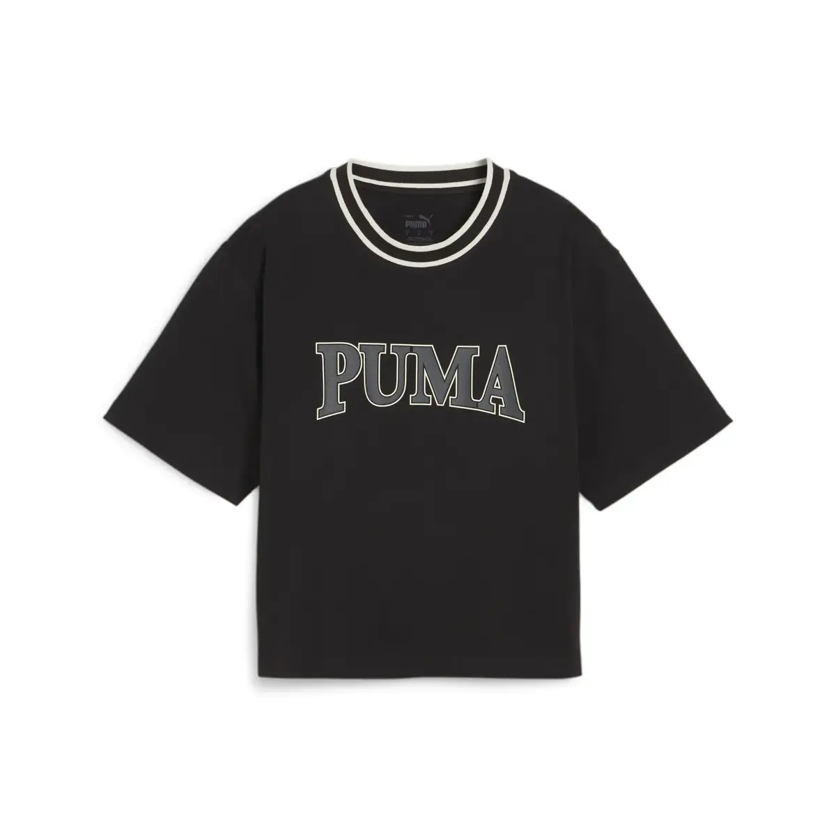 Puma SQUAD Graphic Tee Siyah Kadın T-Shirt