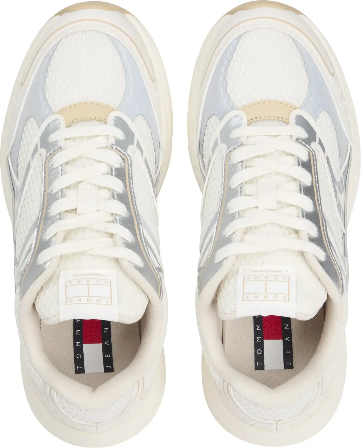 Tommy Hilfiger ARCHIVE '25, 02Z Beyaz Kadın Spor Ayakkabı & Sneaker