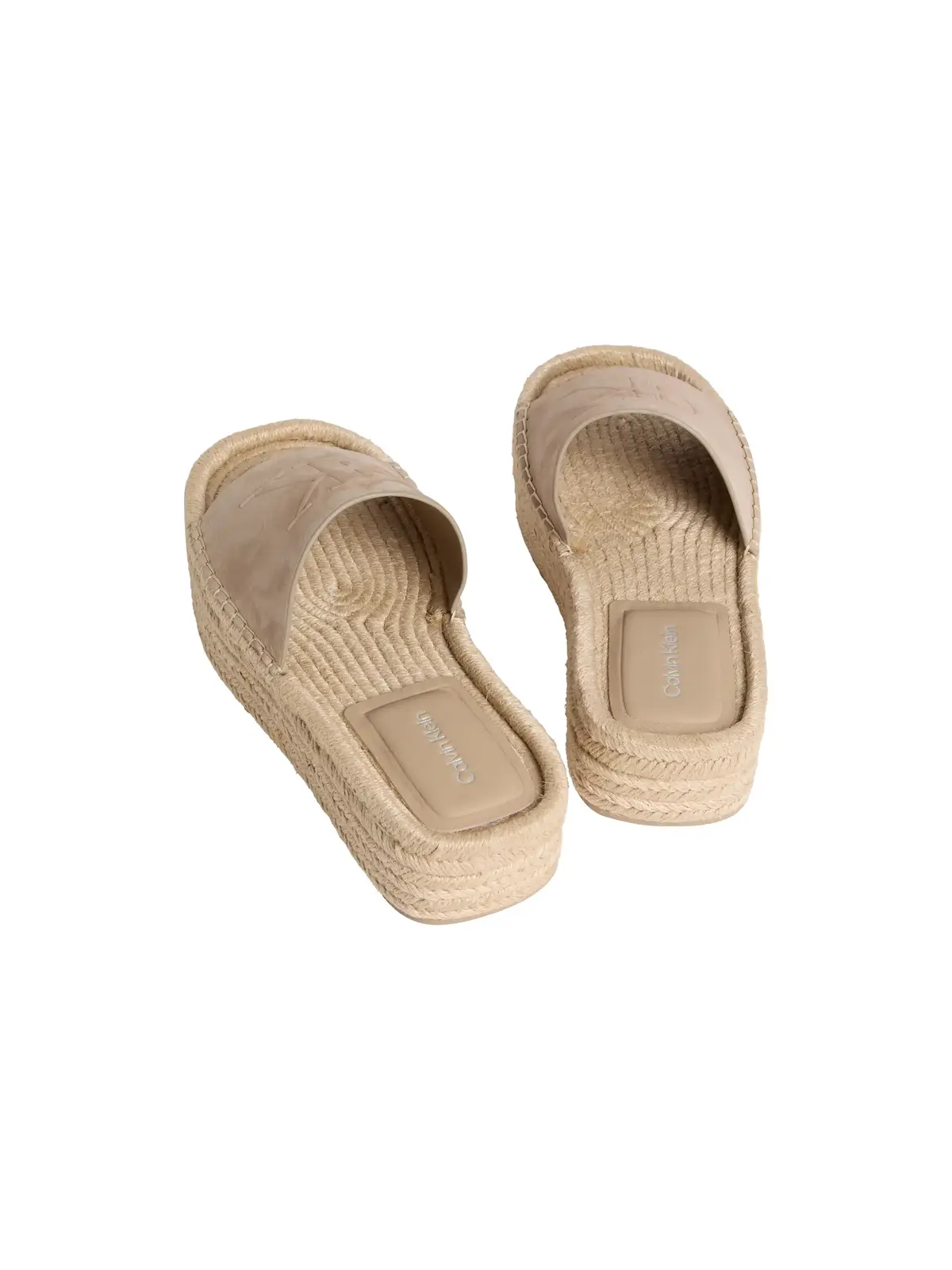 Calvin Klein FLATF ESPA MULE NUB Kahverengi Kadın Espadril Platform Terlik