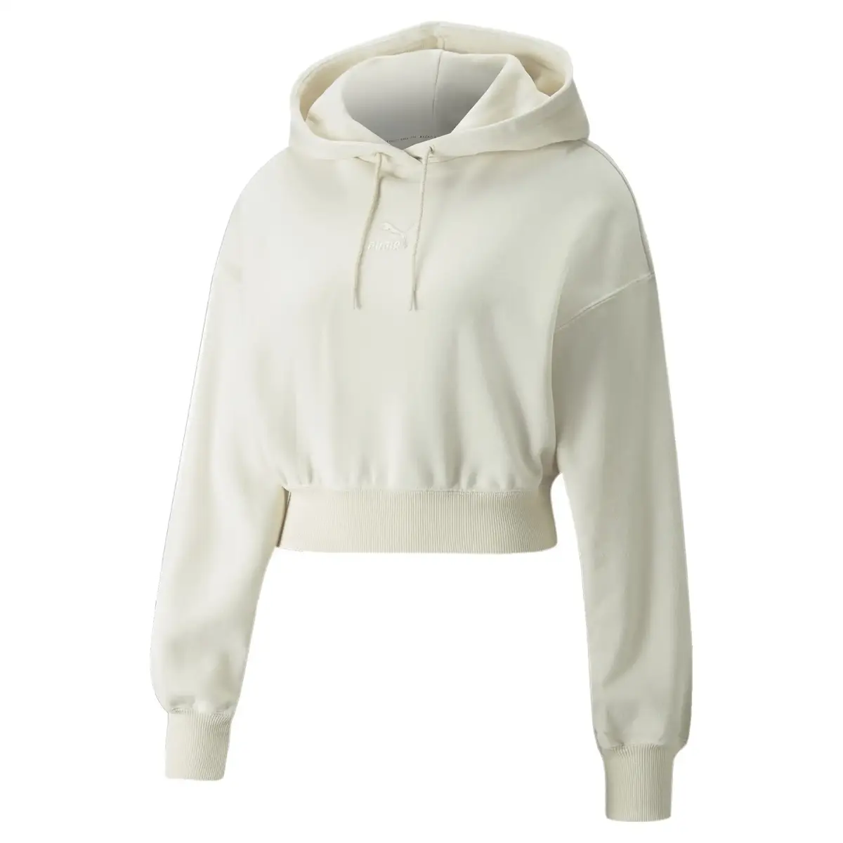 Puma Classics Crop Hoodie TR Bej Kadın Sweatshirt