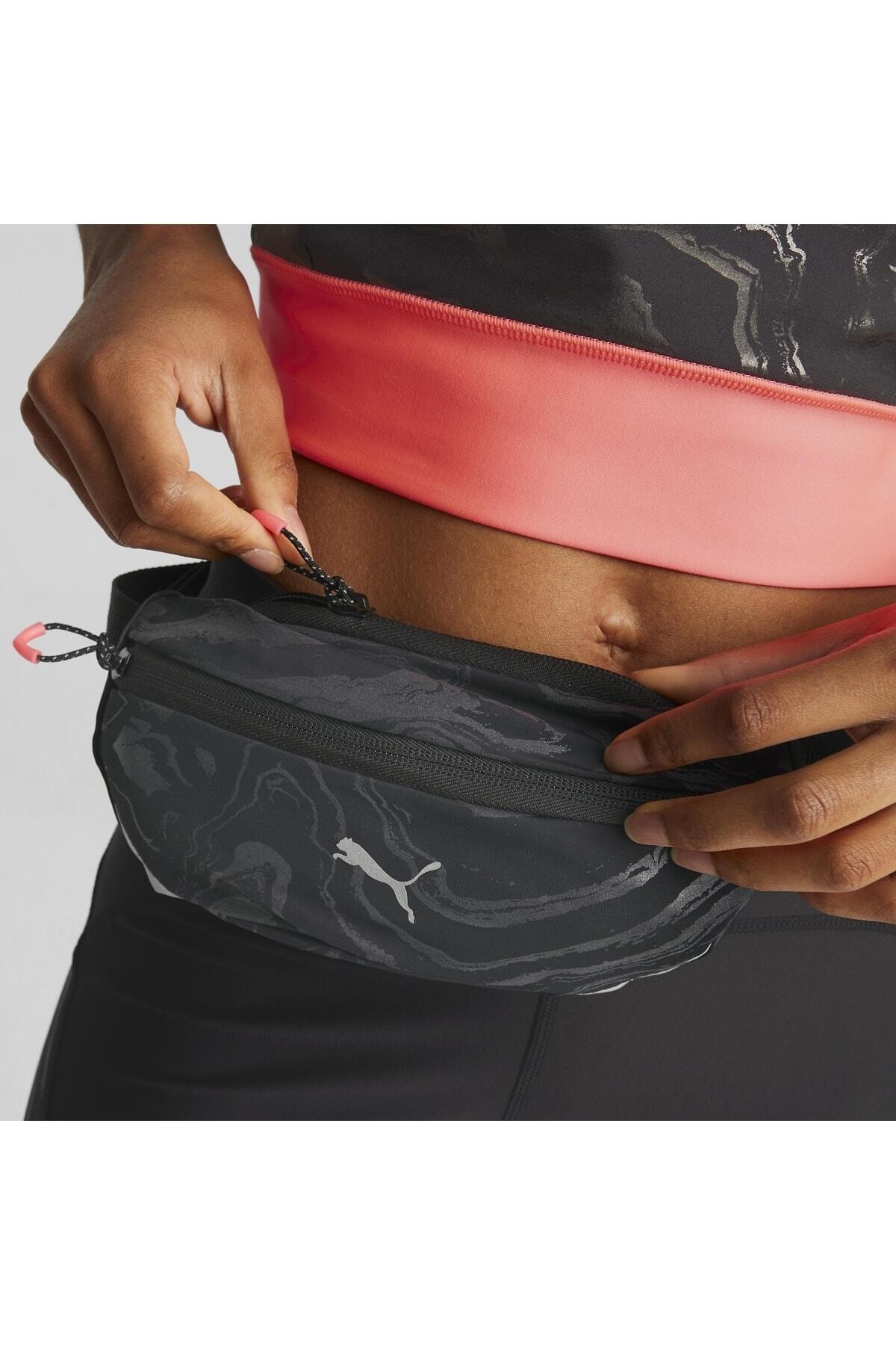 Puma PR Classic Siyah Desenli Kadın Bel Çantası