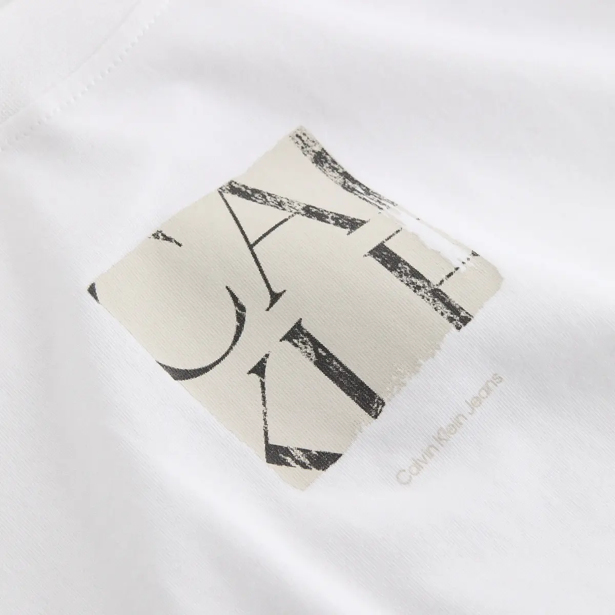 Calvin Klein FRONT PHOTO GRAPHIC, YAA Beyaz Kadın T-Shirt & Polo