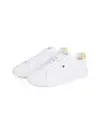 Tommy Hilfiger ICON COURT PINPERF L Beyaz Erkek Spor Ayakkabı & Sneaker