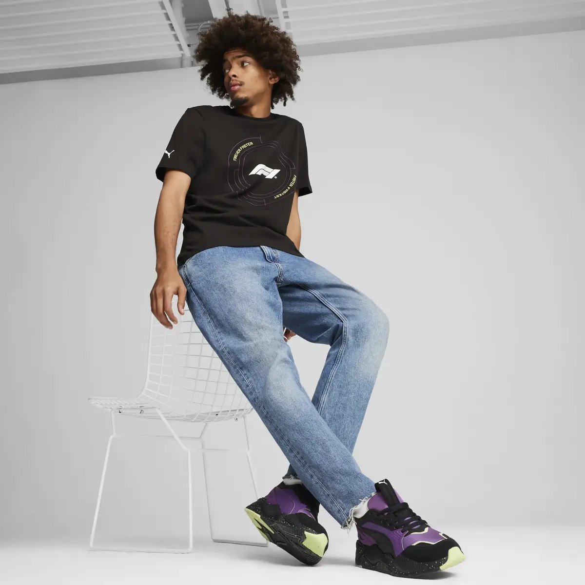 Puma F1 ESS Graphic Tee Siyah Erkek T-Shirt & Polo