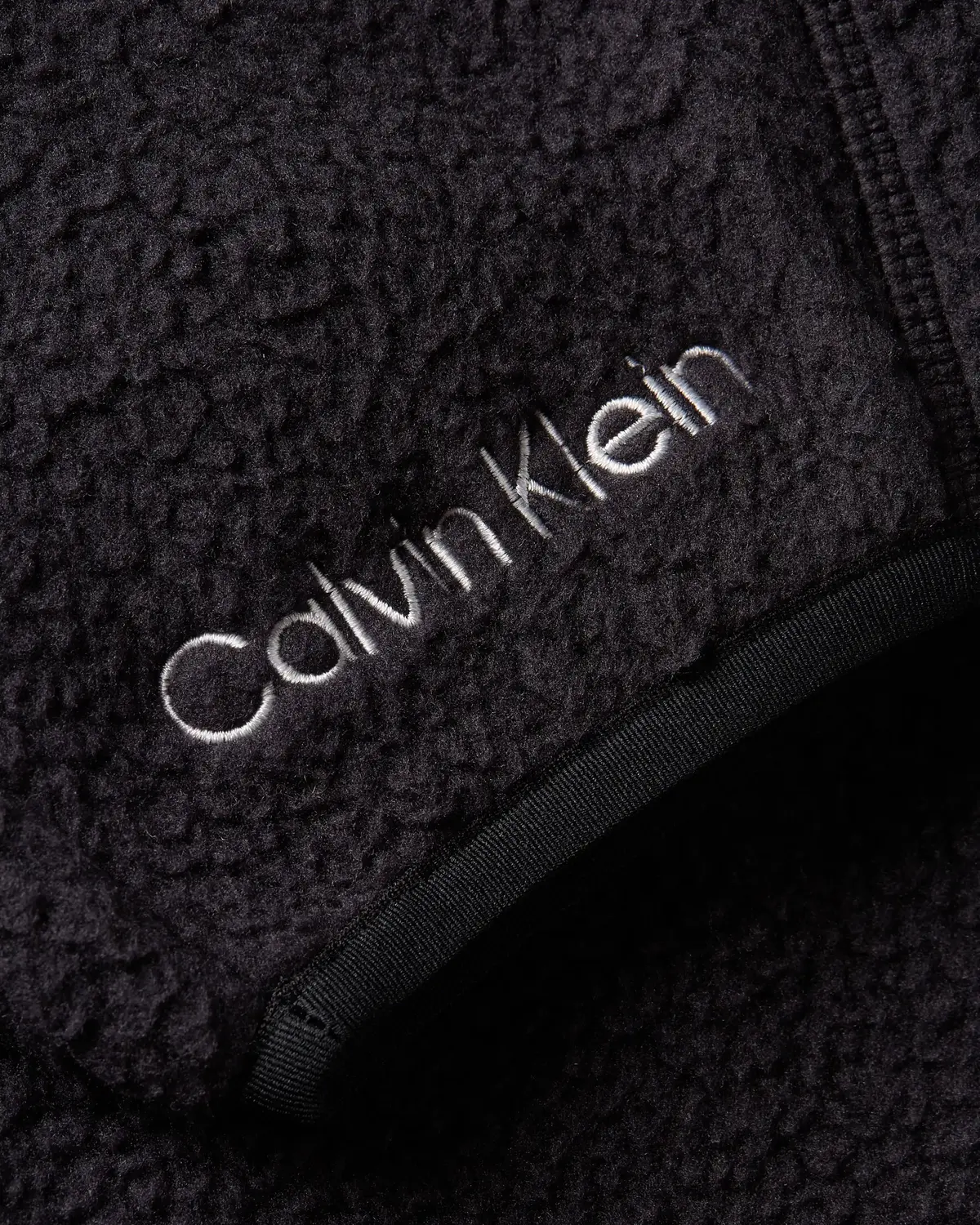 Calvin Klein WO/PW - SHERPA HOO Erkek Siyah Kazak
