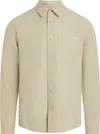 Calvin Klein LINEN COTTON SHIRT, PF0 Bej Erkek Gömlek