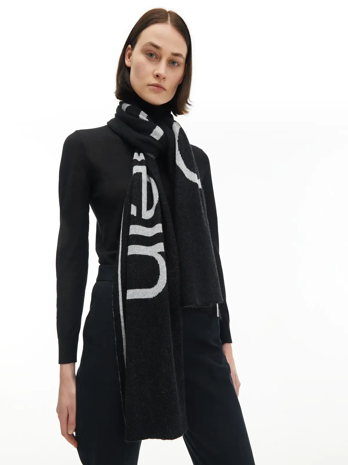 Calvin Klein ECO REVERSO SCARF Kadın Siyah Atkı