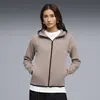 Puma EVOSTRIPE Full-Zip Hoodie DK Açık Kahve Kadın Kapüşonlu Sweatshirt