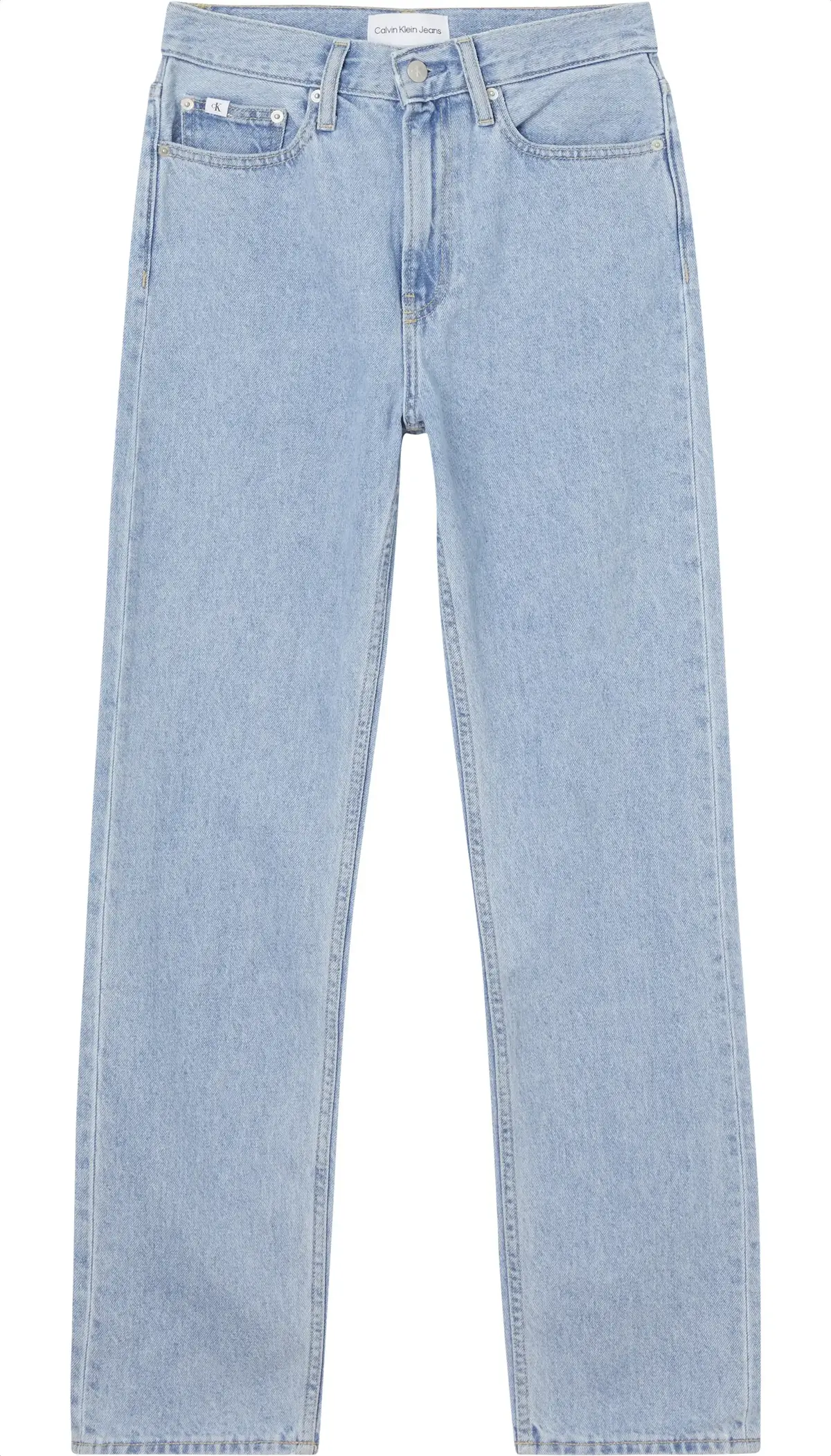 Calvin Klein HIGH RISE STRAIGHT Kadın Mavi Kot Pantolon