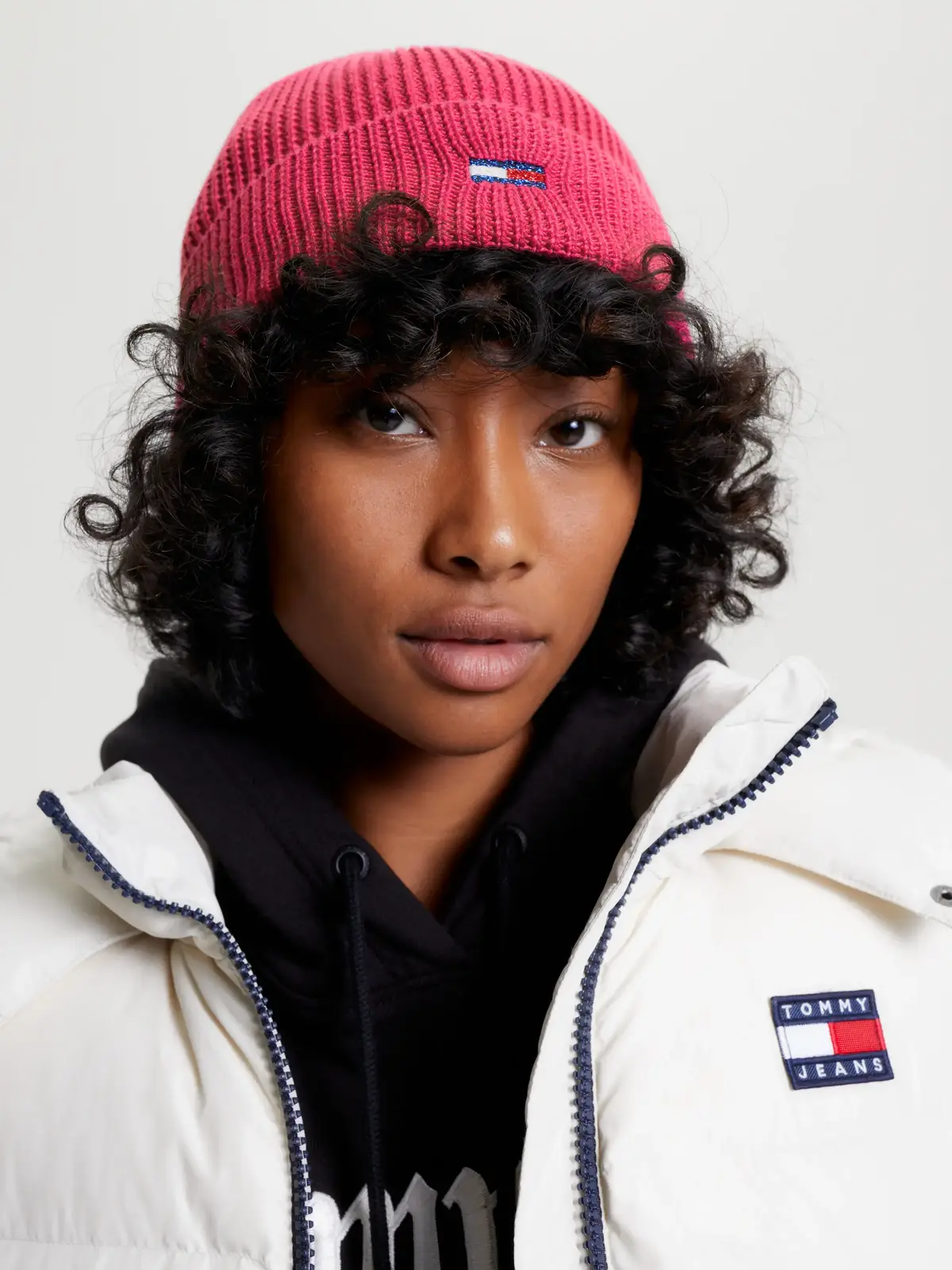 Tommy Hilfiger TJW FLAG BEANIE Kadın Pembe Bere