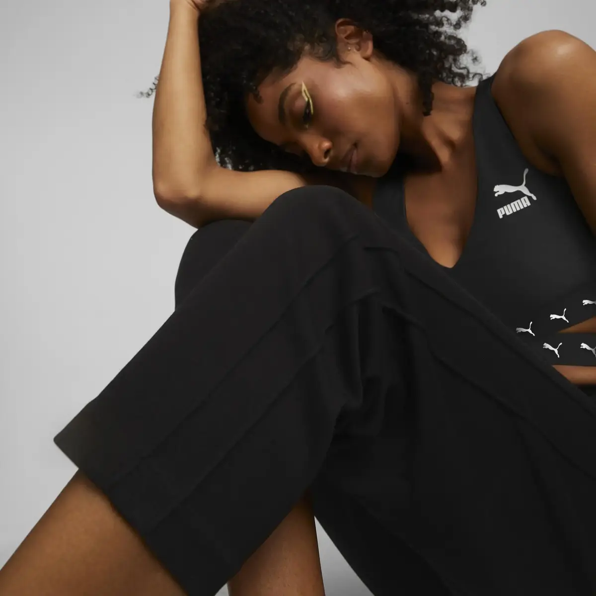 Puma T7 High Waist Pants Siyah Kadın Yüksek Bel Eşofman Altı