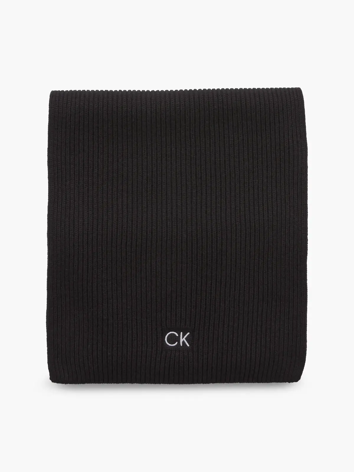 Calvin Klein CLASSIC COTTON RIB S Erkek Siyah Atkı