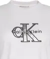 Calvin Klein SS CLASSIC MONOLOGO METALLIC CNE Kadın Beyaz T-Shirt