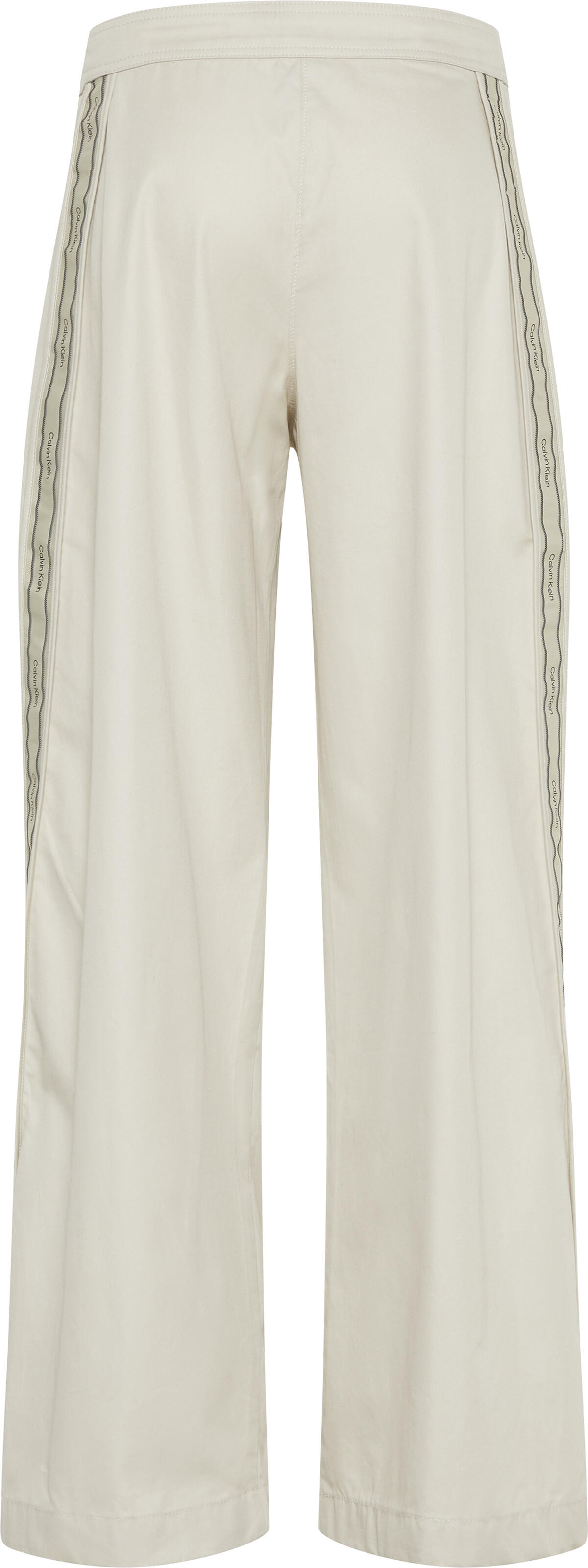 Calvin Klein COTTON TWILL AOP LOGO STRIPE PAN Beyaz Kadın Pantolon