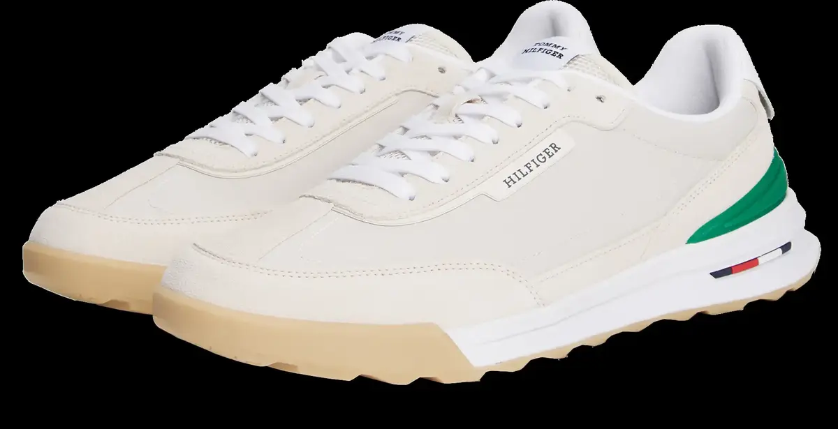 Tommy Hilfiger RETRO RUNNER SEASONA, AF3 Krem Erkek Spor Ayakkabı & Sneaker