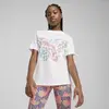 Puma BUTTERFLY VIBE Logo Tee Beyaz Kadın T-Shirt & Polo