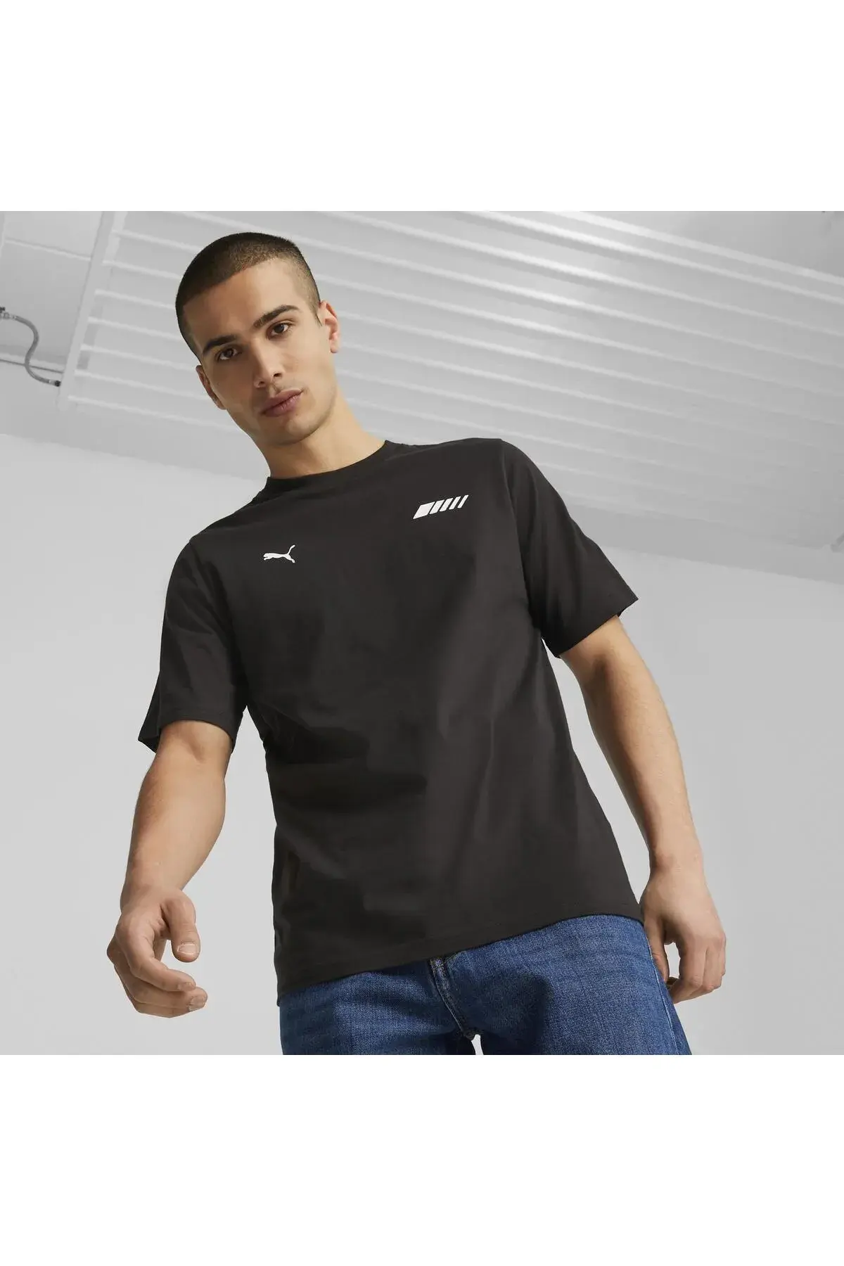 Puma AMG Logo Tee Siyah Erkek T-Shirt