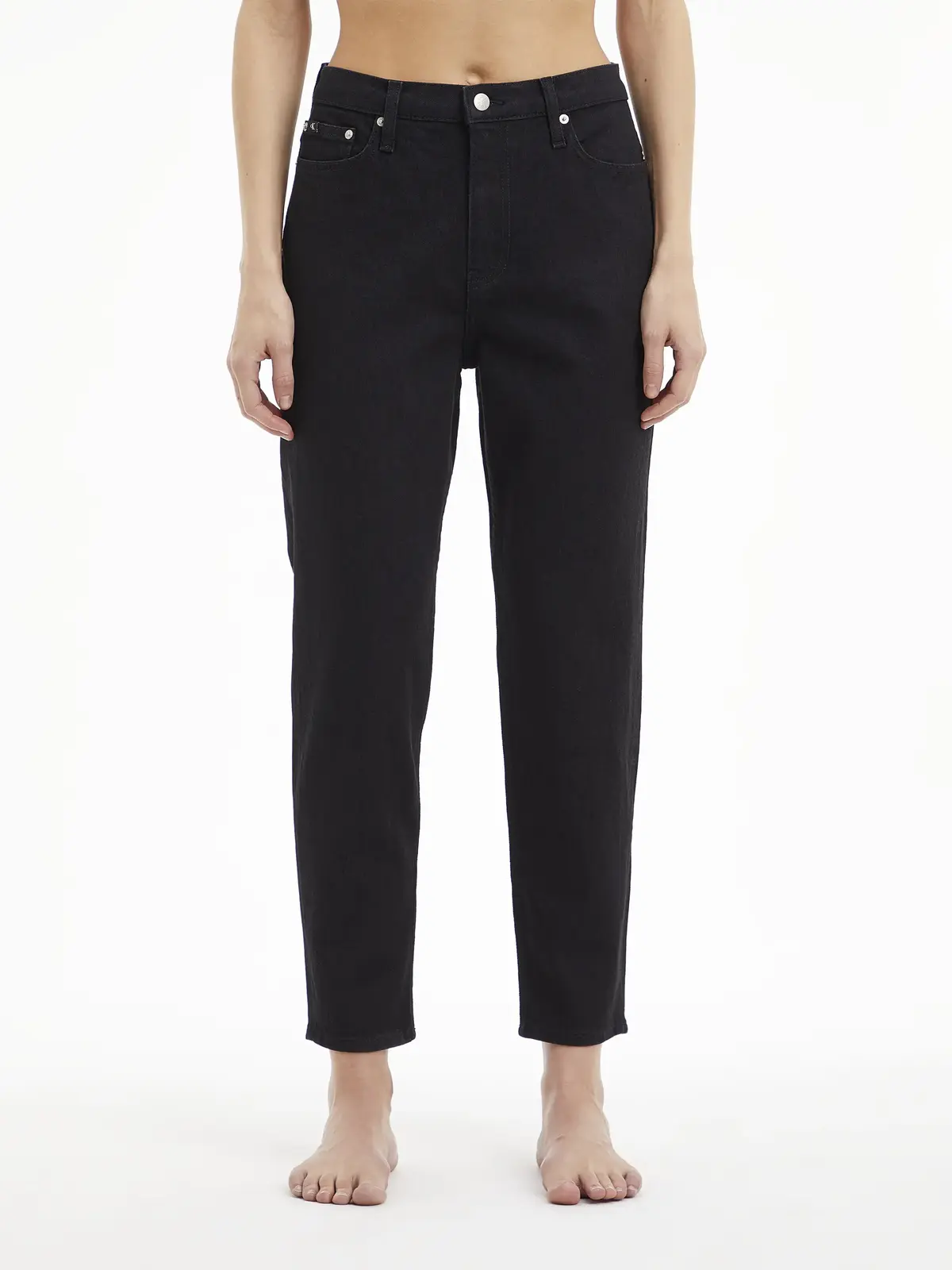 Calvin Klein MOM JEAN Kadın Siyah Kot Pantolon