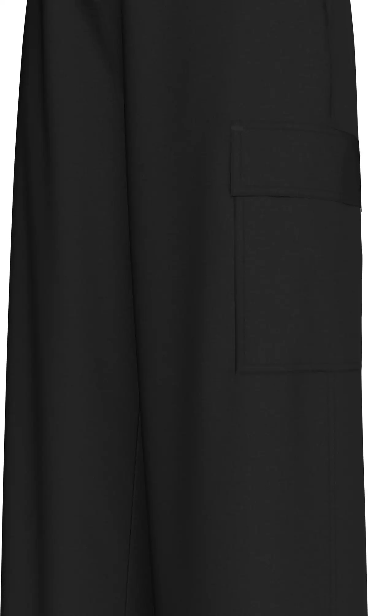 Calvin Klein BRUSHED COTTON CARGO Kadın Siyah Pantolon