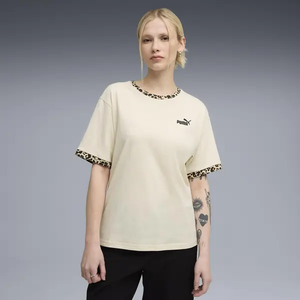 Puma ESS GRAPHIC Animal Tee Krem Kadın T-Shirt