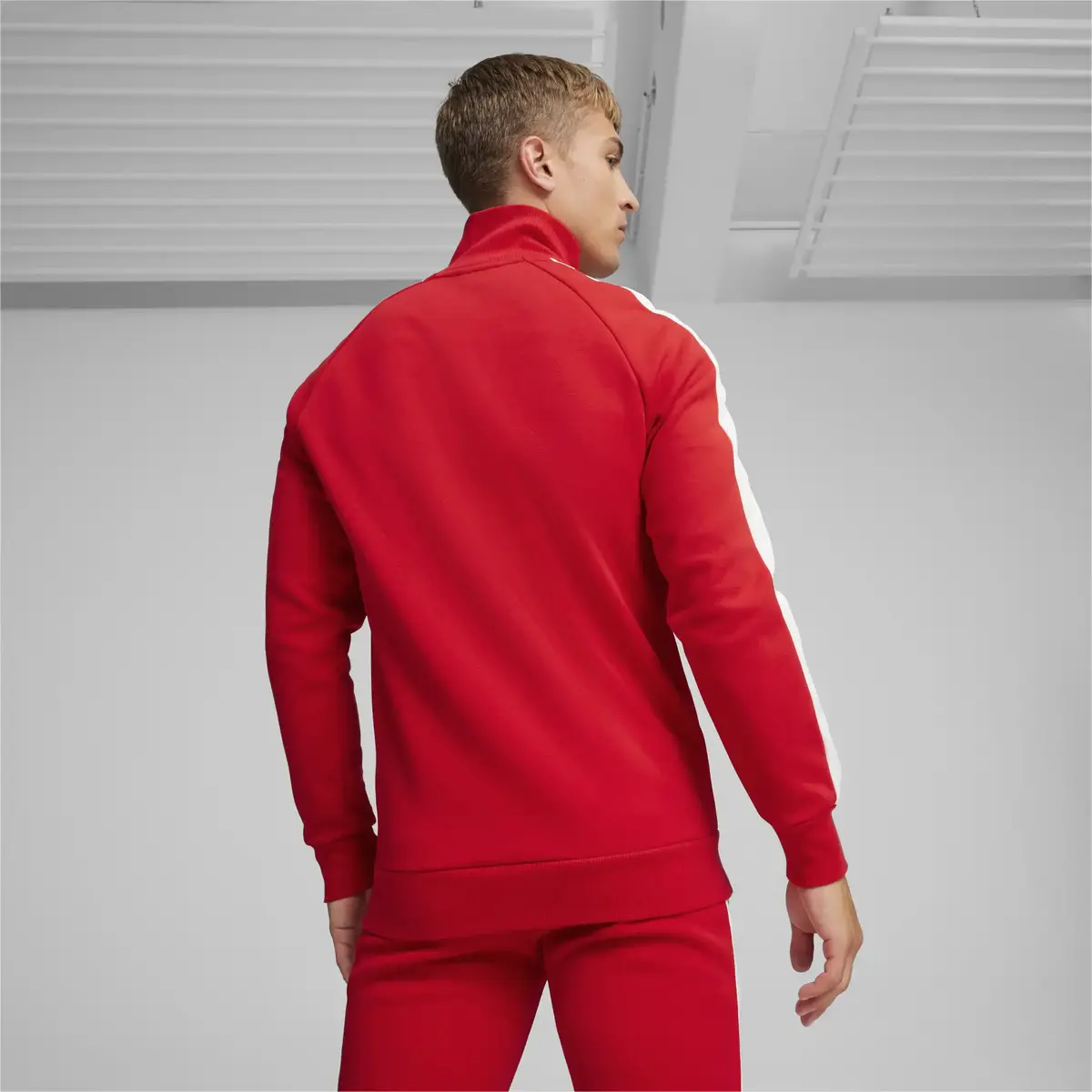 Puma Ferrari Race Iconic T7 Track Jacket Kırmızı Erkek Sweatshirt