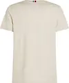 Tommy Hilfiger GROSSGRAIN FLAG TEE Erkek Bej T-Shirt