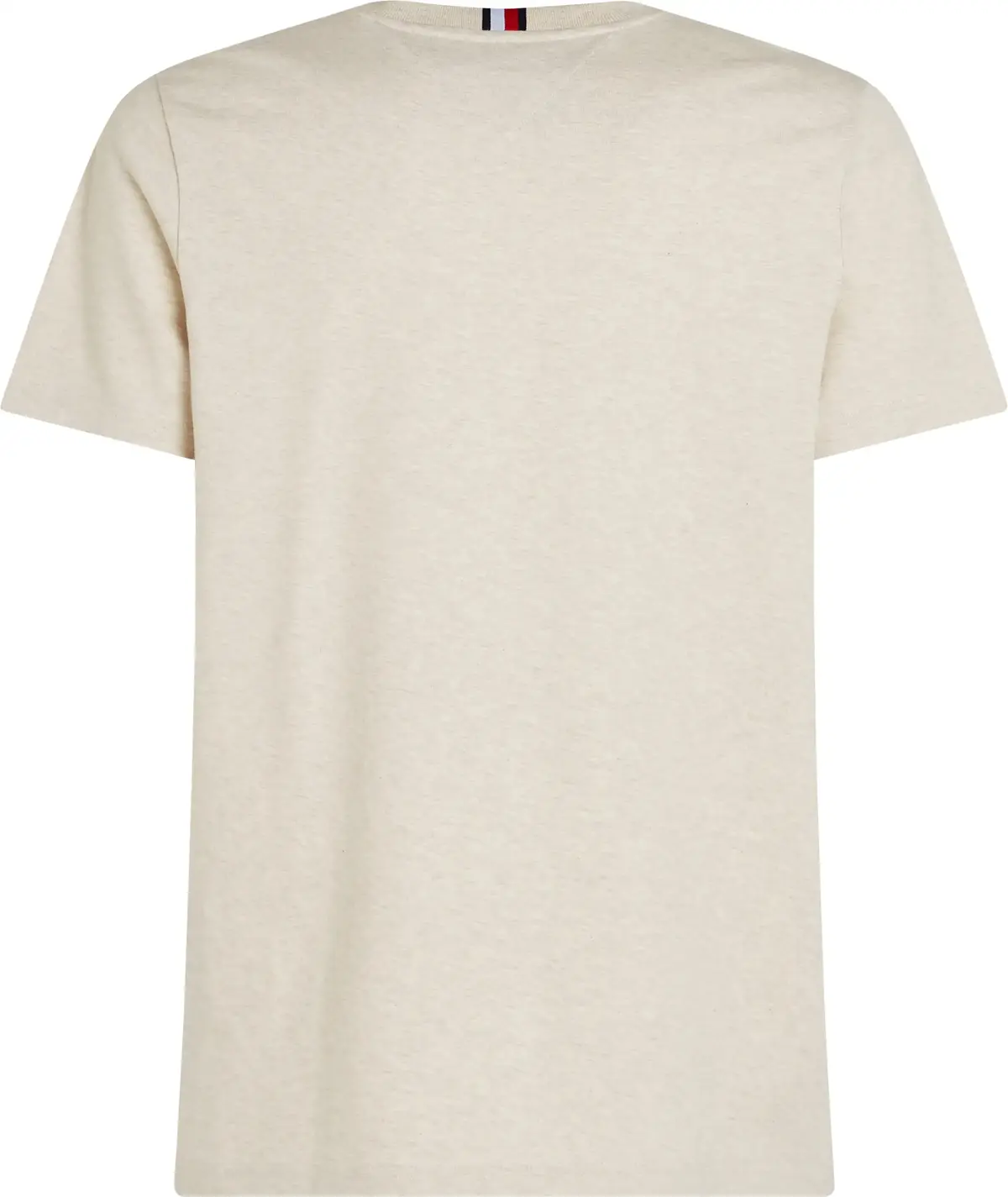 Tommy Hilfiger GROSSGRAIN FLAG TEE Erkek Bej T-Shirt