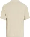 Calvin Klein OPEN KNIT POLO, PD7 Krem Erkek T-Shirt & Polo