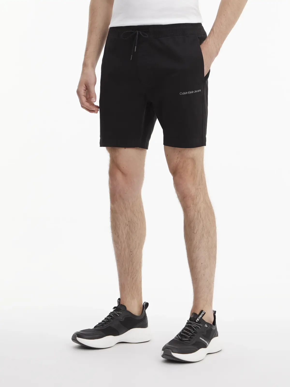 Calvin Klein SKINNY JOGGER CHINO Erkek Siyah Şort