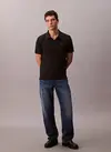 Calvin Klein SS CASUAL PIQUE CLASSIC POLO Siyah Erkek Polo T-Shirt