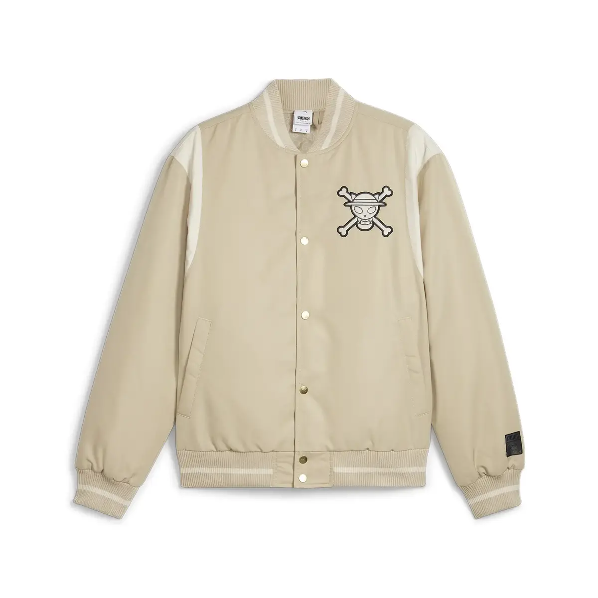 Puma X ONE PIECE Varsity Jacket WV Bej Erkek Sweatshirt