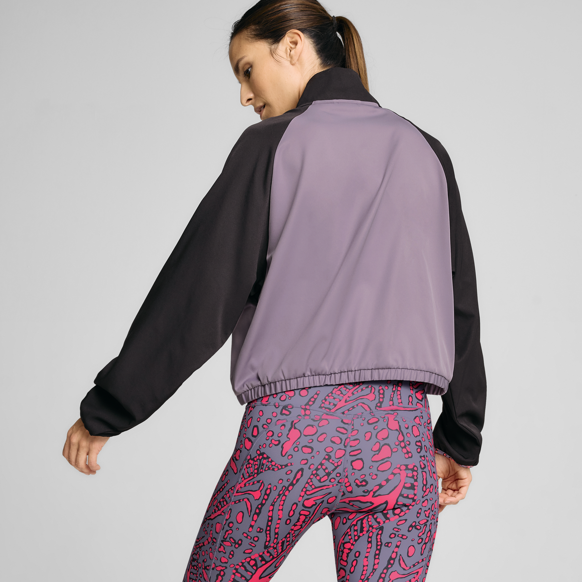 Puma HYPERNATURAL WOVEN 1/2 ZIP Mor Kadın Sweatshirt