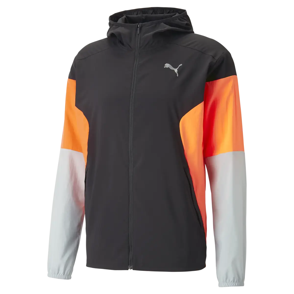 Puma RUN LIGHTWEIGHT JACKET Siyah Erkek Fermuarlı Sweatshirt