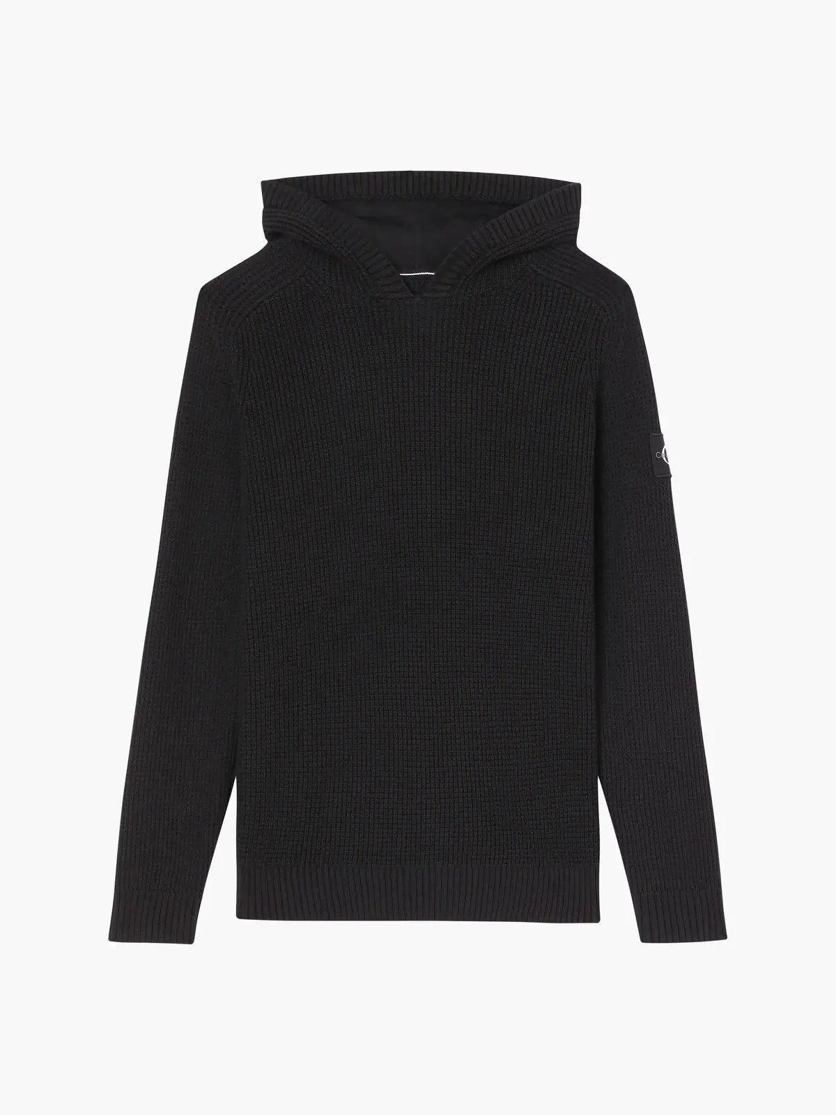 Calvin Klein MONOLOGO BADGE SWEAT Erkek Siyah Kazak