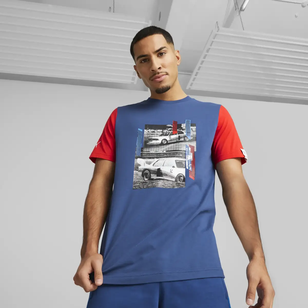 Puma BMW MMS Car Graphic Tee Mavi Erkek T-shirt