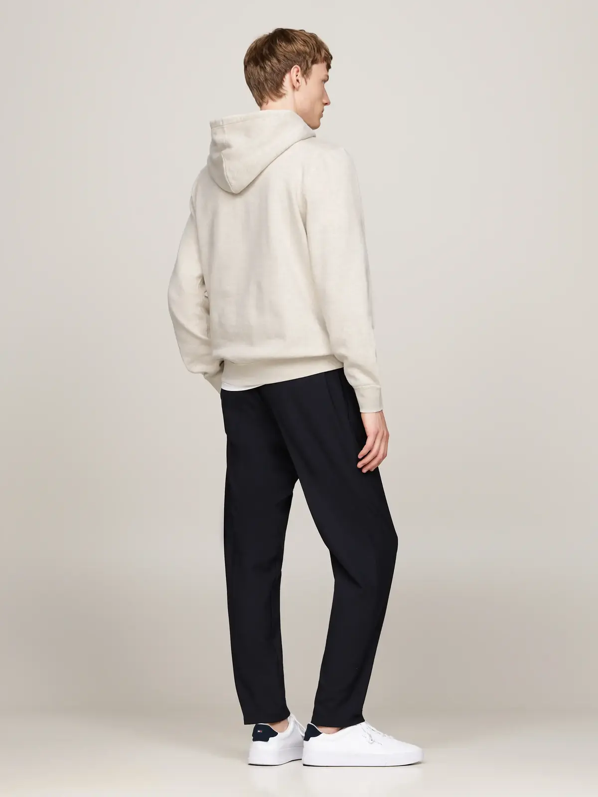 Tommy Hilfiger ESSENTIAL FLEECE HOO Erkek Bej Sweatshirt