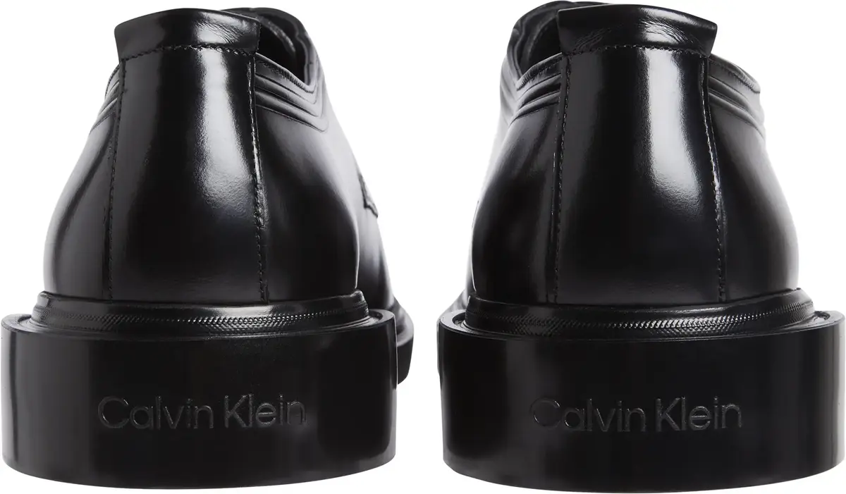 Calvin Klein POSTMAN DERBY LTH HF Erkek Siyah Ayakkabı