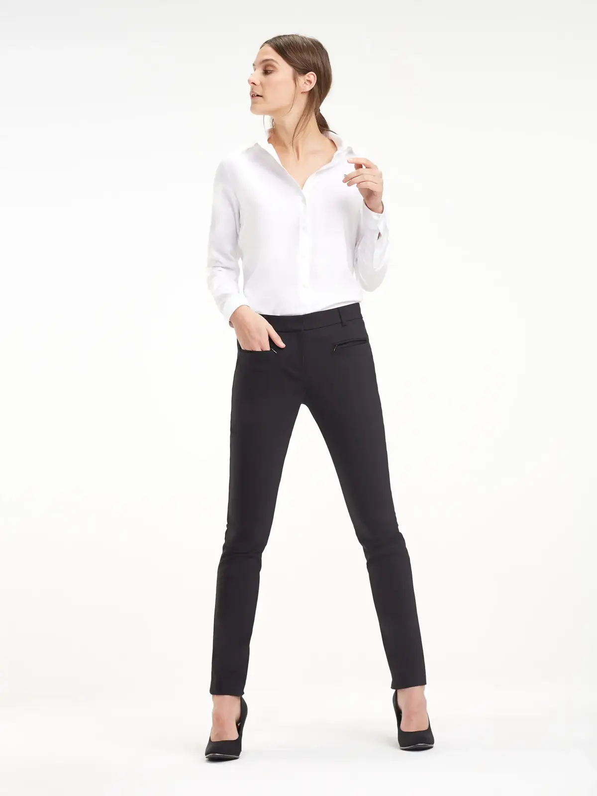 Tommy Hilfiger HERITAGE REGULAR FIT Kadın Beyaz Gömlek