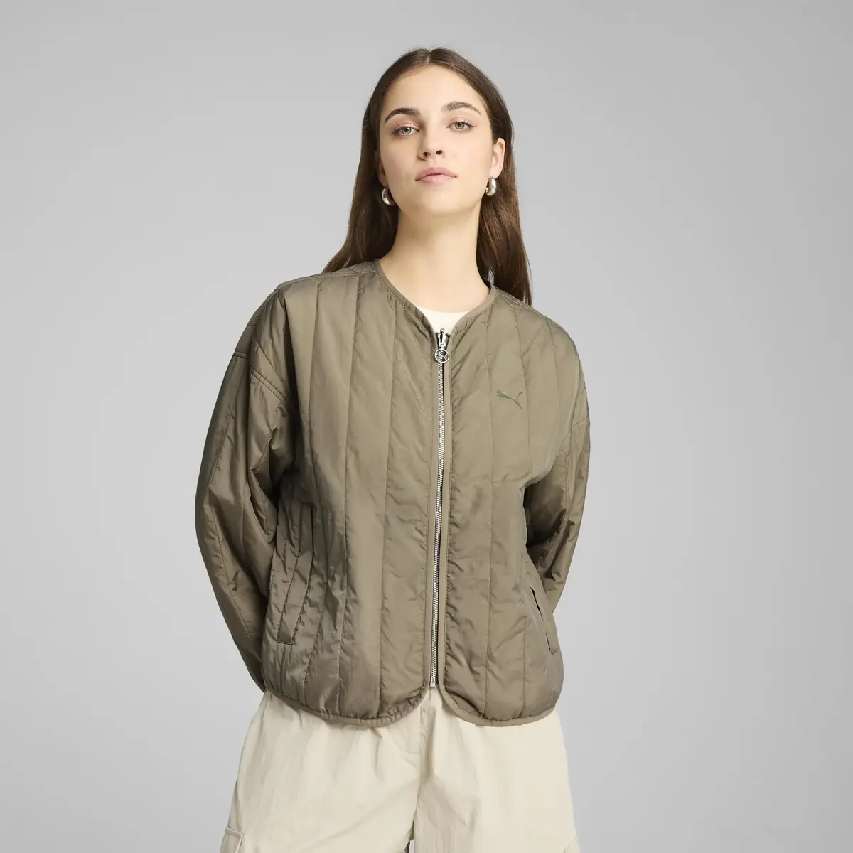 PUMA Reversible Liner Jacket Yeşil Kadın Ceket