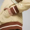 Puma TEAM FOR THE FANBASE Varsity Jacket Açık Kahve Erkek Sweatshirt