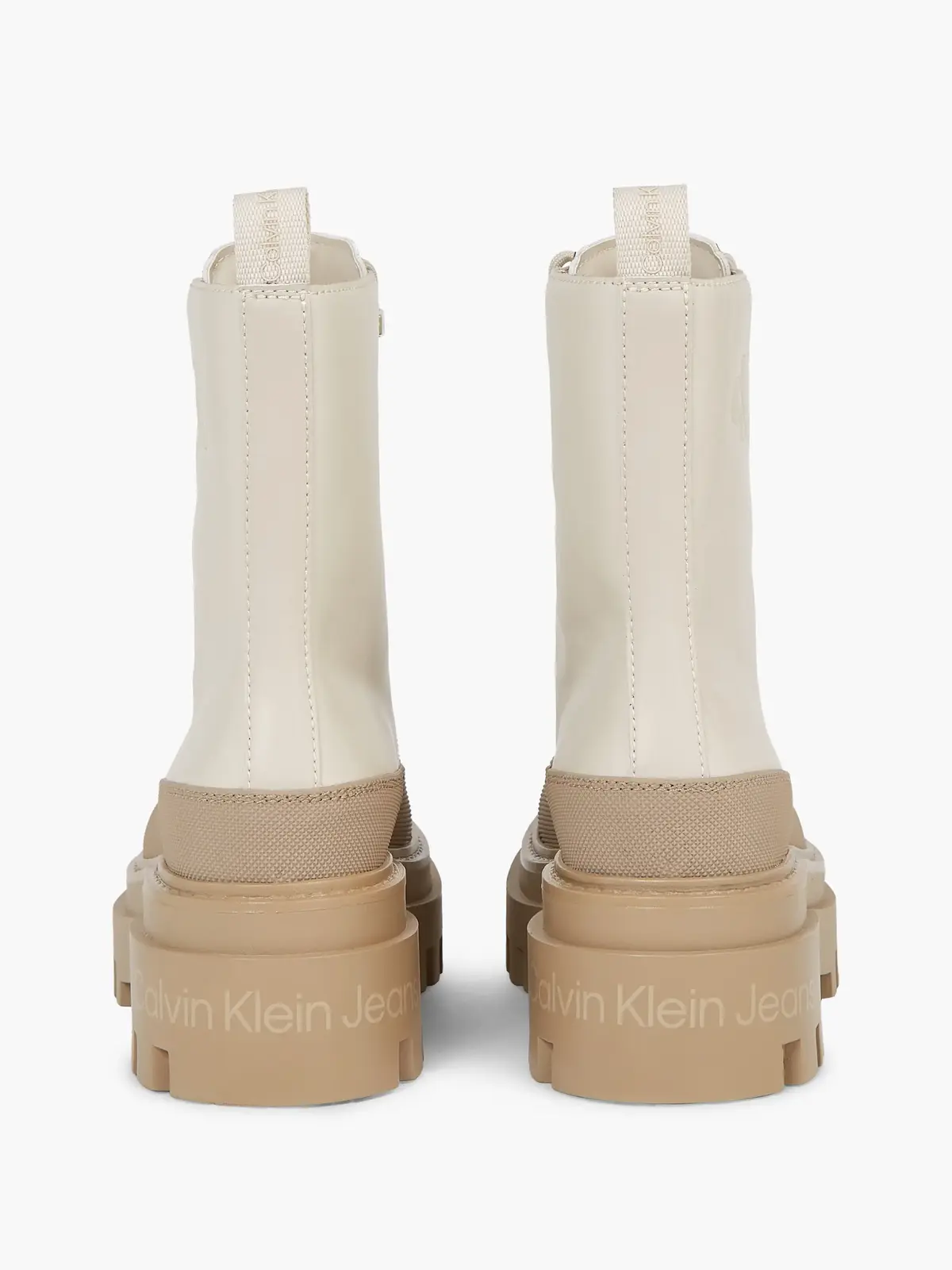 Calvin Klein FLATFORM LACE UP BOO Kadın Bej Bot