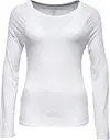Calvin Klein TOP L/S (LAYERING) Kadın Beyaz T-Shirt