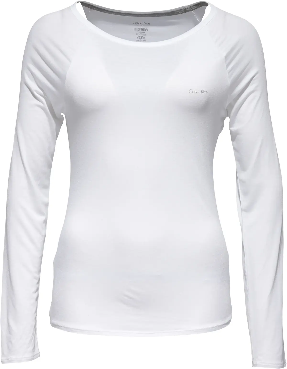 Calvin Klein TOP L/S (LAYERING) Kadın Beyaz T-Shirt