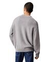 Calvin Klein COTTON WOOL CREW NEC, P41 Gri Erkek Kazak