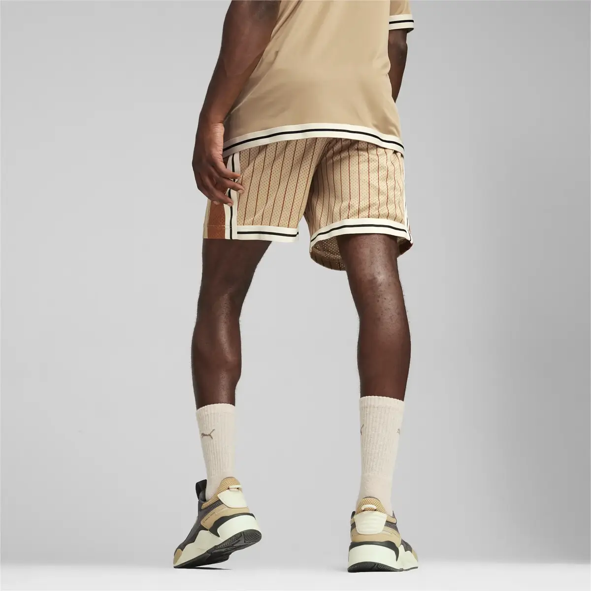 Puma T7 FOR THE FANBASE Mesh Shorts 7” Açık Kahve Erkek Şort