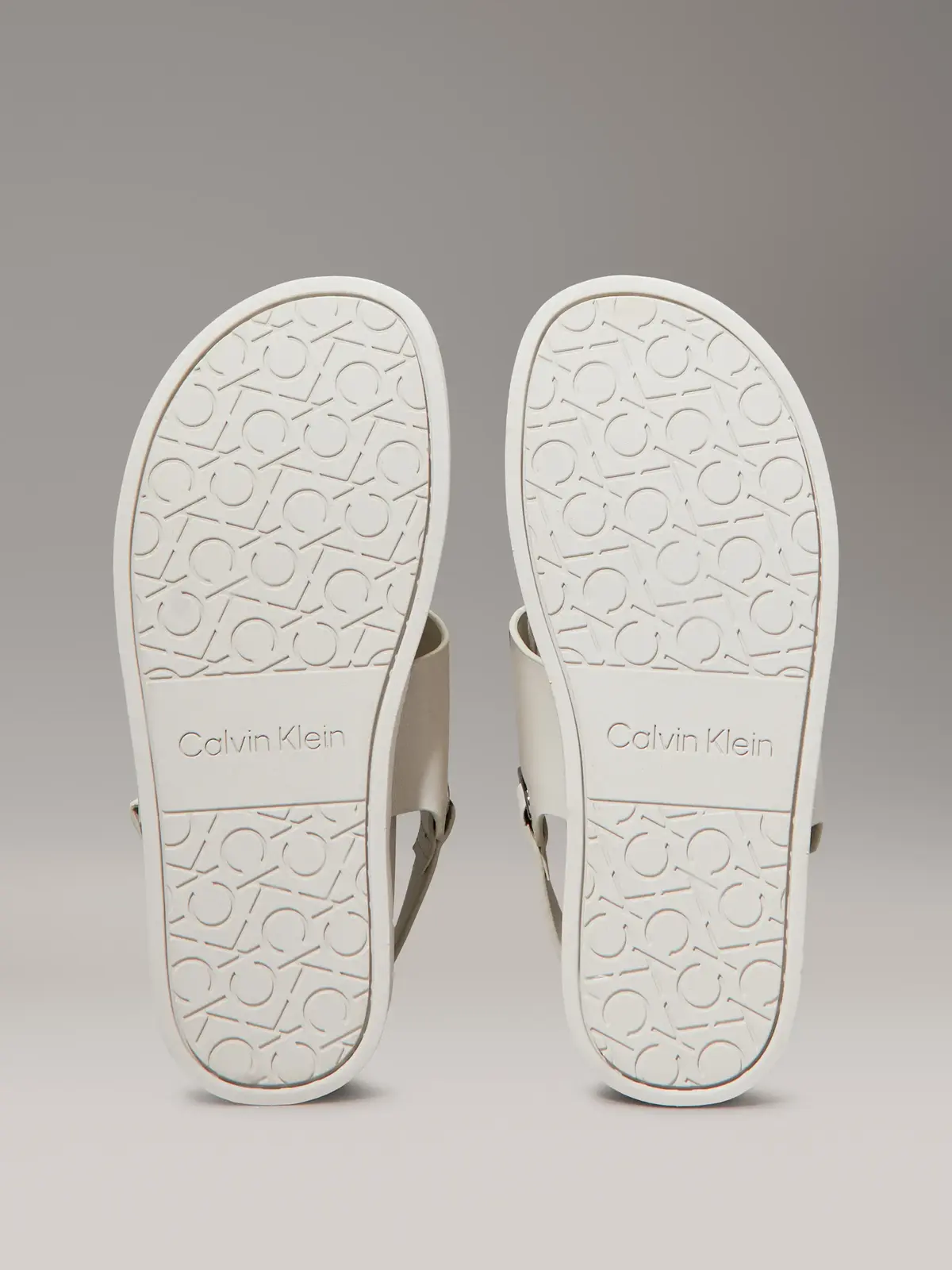 Calvin Klein FLAT ADJ SANDAL EYEL, CJH Beyaz Kadın Terlik